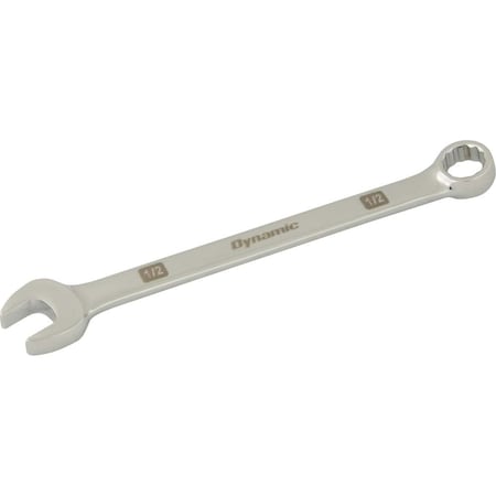 Dynamic Tools 1/2" 12 Point Combination Wrench, Mirror Chrome Finish D074016
